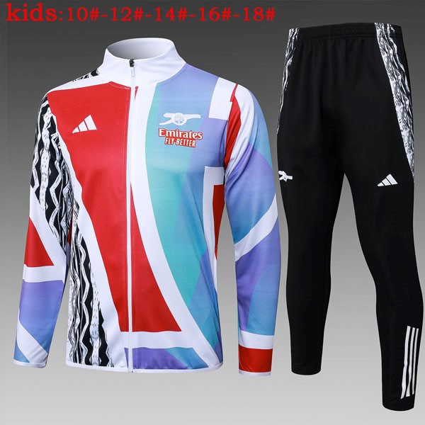 Ninos Chandal Arsenal 2025-26 Blanco Rojo